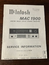 McIntosh MAC1900 Ricevitore