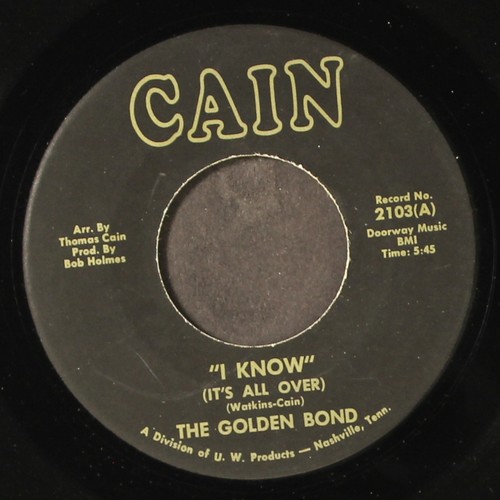 Golden bond know mean - i, /