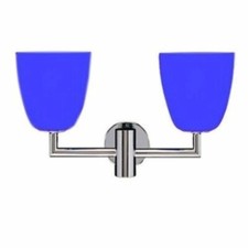 Fontana arte 066/2 vetro blu Lampada da Parete di design