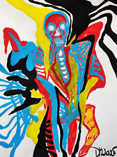 Dr. LOVE BASQUIAT SKULL STREET POP ART Keith Haring Banksy Andy Warhol Brainwash