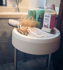 SGABELLO  DA BAGNO CARRARA & MATTA mod. CAPRI, RARO  anni '60 VINTAGE