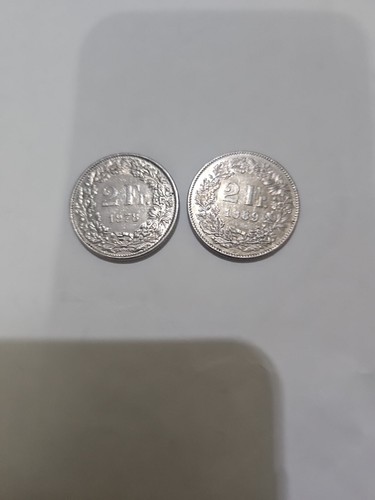 Monete svizzere franchi - 2, anni