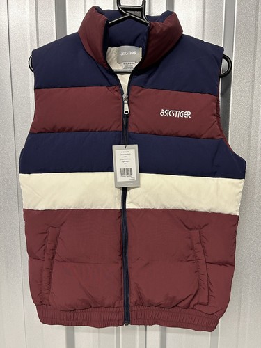 Gilet asics tiger unisex rosso - gilet,