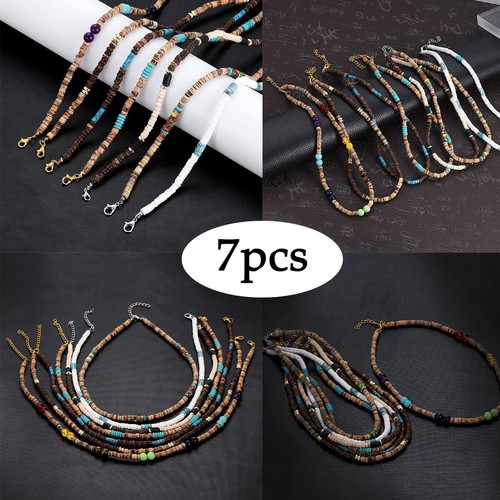 7pcs set brown coconut - brown,