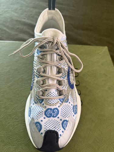 Sneakers gucci run blu bianco - gucci, blu/bianco