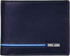 Nuovo Portafoglio In Pelle Blu