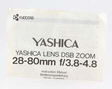 Manuale istruzioni yashica - istruzioni,