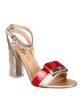 Braccialini sandali con tacco trasparente