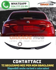 ✨SPOILER Posteriore per ALFA ROMEO GIULIA Poliuretano QUALITA' A+++ NERO LUCIDO