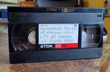 1 Vhs TV MOTOMONDIALE 250 - 500 MUGELLO + FORMULA 1 1995 Leggere Descrizione 