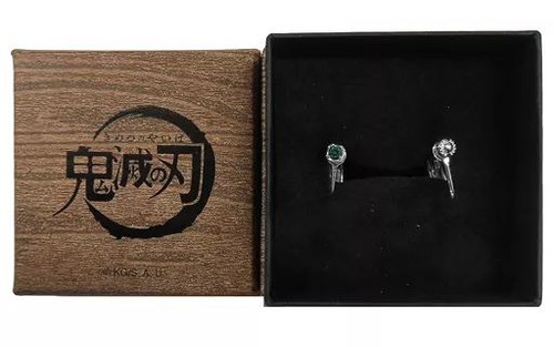 Orecchini argento demon slayer - orecchini,