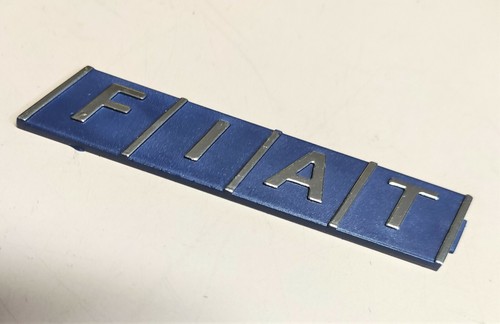 Sigla scritta fiat - sigla, blu