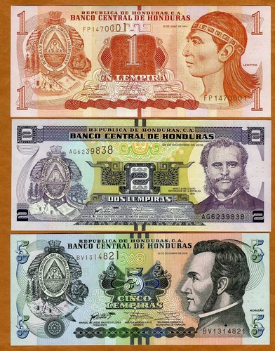 Set honduras 5 lempiras - set, honduras,