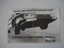 advertising Pubblicità 1984 CITROEN CX 2500 TURBO DIESEL