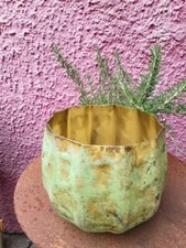 Fioriera rotonda verde antico