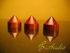 Piedini in legno marrone per apparecchiature audio 4 pezzi per apparecchiature di fascia alta