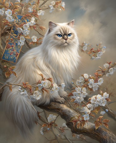Gatto bianco dagli occhi