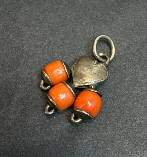 19c antico argento rosso - 19c.antico,