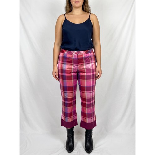 Pinko tartan pantalone raso - xl,