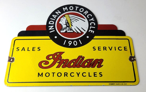 Insegna moto indiana vintage - moto,