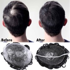 Parrucchiere uomo Toupee pelle