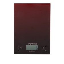 Bilancia da cucina digitale vetro rosso 5kg rosso