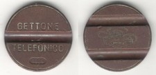 GETTONE TELEFONICO 6605 PER MANUTENZIONE ROSSO ITALY TELEPHONE TOKEN TEST