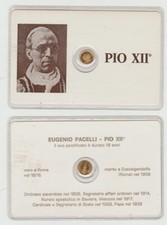 Tessera con moneta in oro