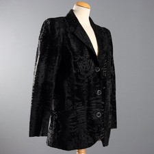 Giacca Vintage Astrakan Nero
