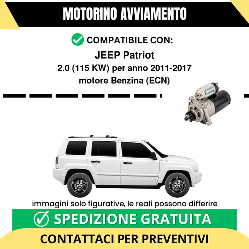 Motorino avviamento jeep - motorino,
