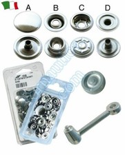 BOTTONI INOX KIT DA 15 PEZZI