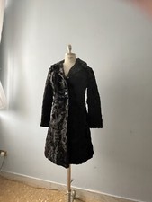 Pelliccia Nera Rasata Rimessa