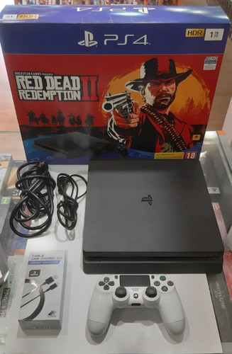 Console playstation slim 1tb - 4,