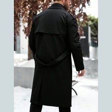 Cappotto business nero uomo - cappotto,