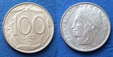 100 lire moneta del 1996 Repubblica Italiana