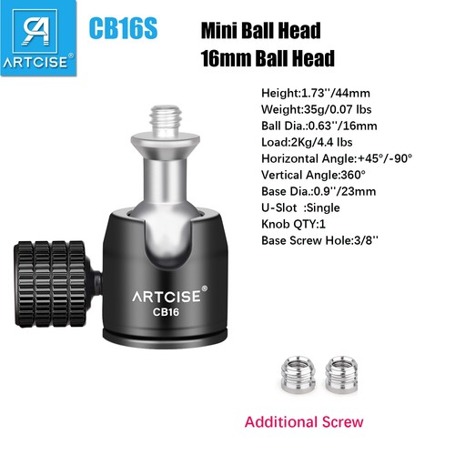 Mini 360 girevole - 3/8", testa