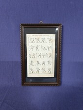 QUADRO STAMPA PUGILATO E DIFESA PERSONALE EPOCA 900