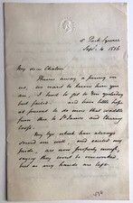 George Jones / 1856 letter to