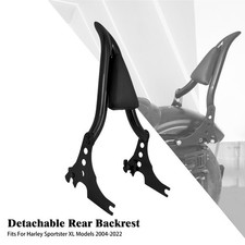 Schienale Sissy Bar Passeggero Staccabile Nero per Harley Sportster 883 1200 04+