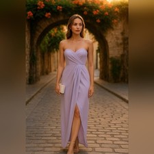 Maxi abito Bariano lavanda