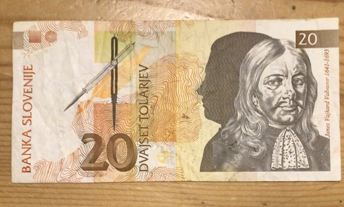 Banconota dvajset tolarjev - 20,