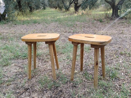Coppia sgabelli svizzeri - coppia,