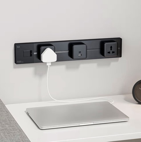 Illus 24in power track socket - track,