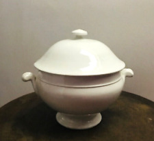 Antica rara Zuppiera in Porcellana Bianca  RICHARD GINORI  fine del XIX secolo