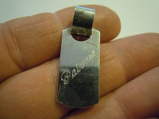 MEDAGLIA IN ARGENTO - UNOAERRE - CON INCISI I NOMI " SILVIO + PATRIZIA " (M-4-2)