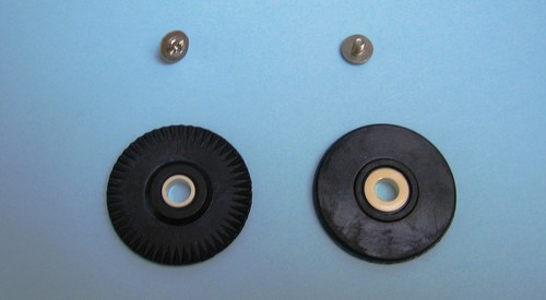 Ruota gomma con vite - gomma, 2