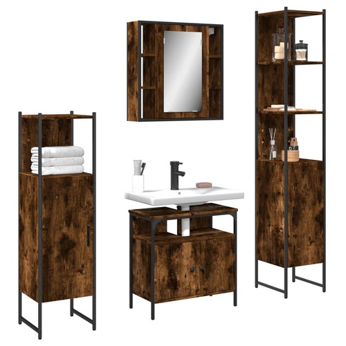 Vidaxl set mobili bagno - set,