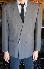 blazer uomo doppiopetto tutto seta made in Italy taglia M