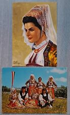 Ollolai Cartoline Costumi Sardegna Non Viaggiate Illustratore Perrotti