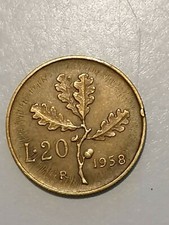 MONETA DA 20 LIRE DEL 1958 CON